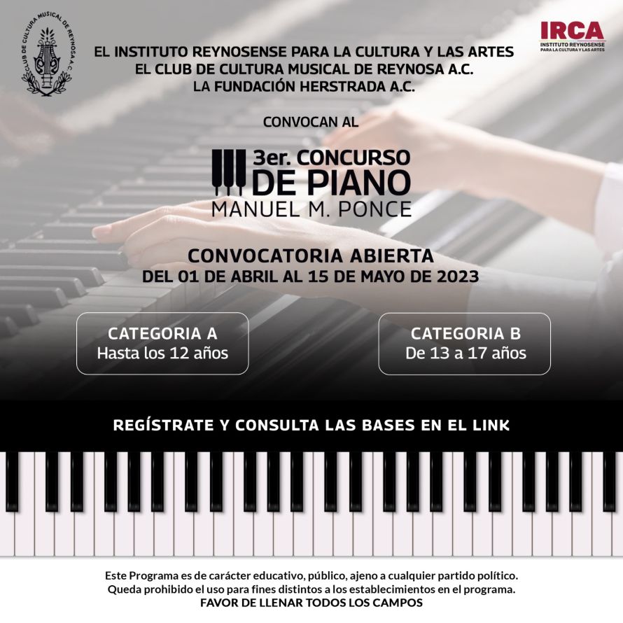 3er. Concurso de Piano Manuel M. Ponce